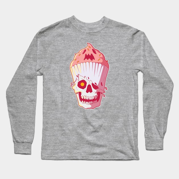 Ice Cream Skull Long Sleeve T-Shirt by pedrorsfernandes